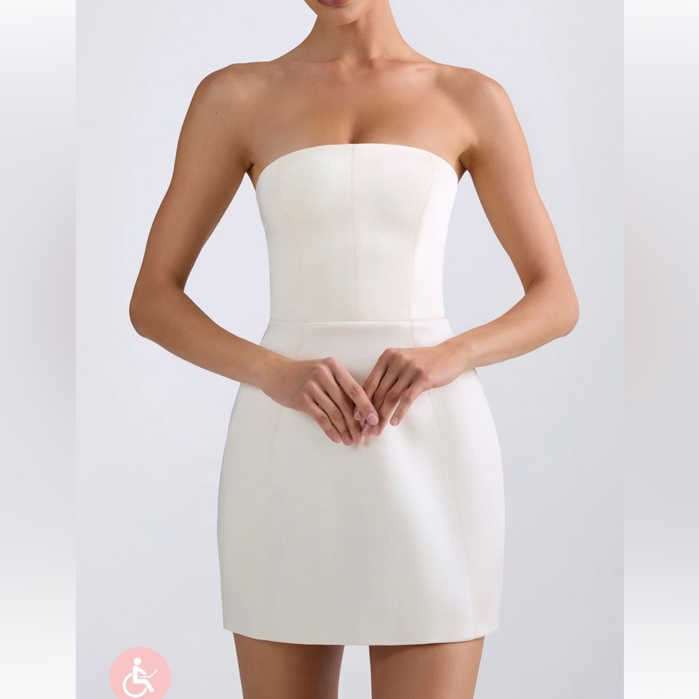 Strapless White Dress